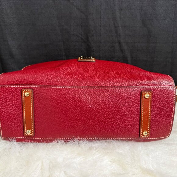 Rare DOONEY & BOURKE Large MINDY Pebble Leather Tote & Crossbody Cranberry - Picture 16 of 16